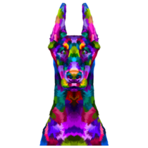 Colorful Doberman Sticker