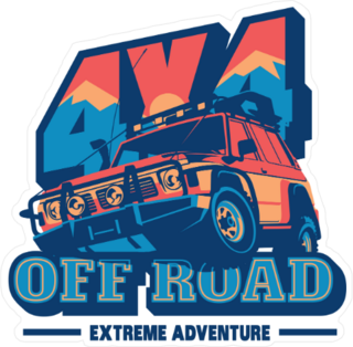 Colorful Extreme Adventure Sticker