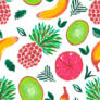 Colorful Fruit Pattern Sticker