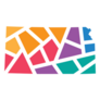 Colorful Geometric Kansas Map Sticker