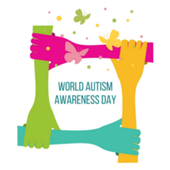 Colorful Hands Commemorate World Autism Day Sticker