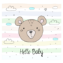 Colorful Hello Baby Sticker