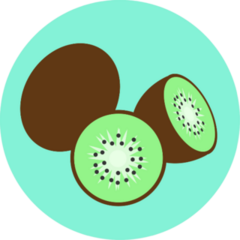 Colorful Kiwi Sticker
