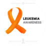 Colorful Leukemia Cancer Awareness Ribbon Sticker