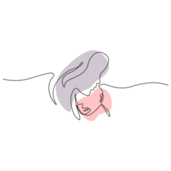 Colorful Line Art Sticker