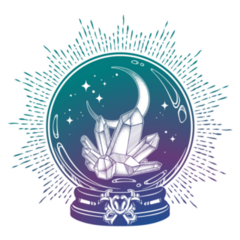 Colorful Magic Crystal Ball Sticker