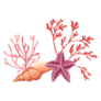Colorful Marine Life Sticker