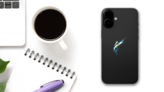 Colorful Marlins Mascot Sticker on a Phone (New) example