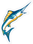 Colorful Marlins Mascot Sticker