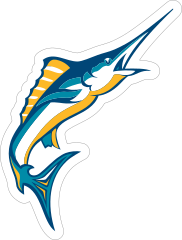 Colorful Marlins Mascot Sticker