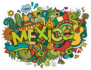 Colorful Mexico Doodles Sticker