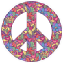 Colorful Peace Sign Sticker