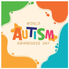 Colorful Square Autism Awareness Day Sticker