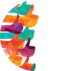 Colorful Thumbs Up Hands Sticker