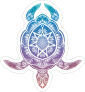 Colorful Turtle Boho Sticker