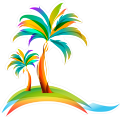 Colorful Vector Illustration Sticker