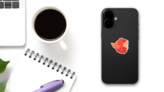 Colorful Zimbabwe Divided Map Sticker on a Phone (New) example