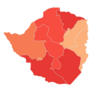 Colorful Zimbabwe Divided Map Sticker