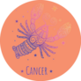 Colorful Zodiac Cancer Colorful Illustration Sticker