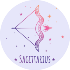 Colorful Zodiac Sign Sagittarius Sticker 