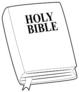 Coloring Book Outlined Of Holy Bible Sticker