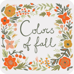 Colors Of Fall Sticker