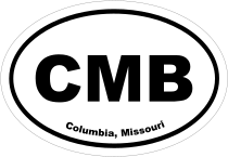 Columbia, Missouri Oval Stickers