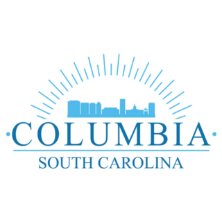 Columbia, South Carolina Banner Design Sticker