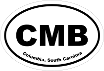 Columbia, South Carolina Oval Stickers
