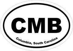 Columbia, South Carolina Oval Stickers