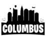 Columbus Ohio City Skyline Silhouette Lettering Sticker