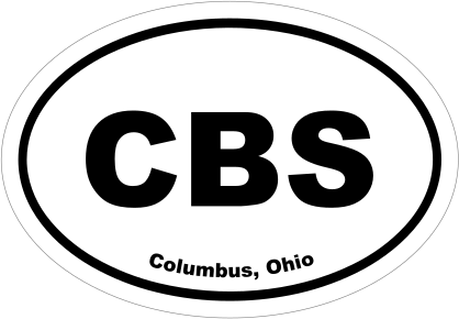 Columbus, Ohio Oval Stickers