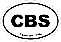Columbus, Ohio Oval Stickers