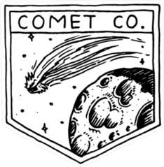 Comet Company Shield Sticker