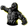 Comic Book Gorilla Sticker