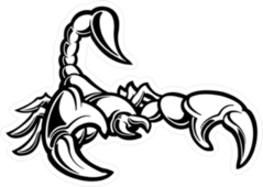 Comic Scorpion Sticker