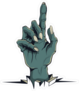Comic Zombie Hand With Pointing Finger Sticker