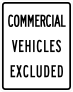 Commercial Vehicles Excluded Sticker