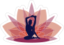 Compass Pose Yoga Lotus Sticker