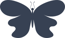 Compassionate Wavy Butterfly Sticker
