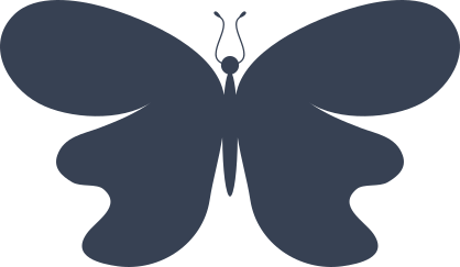 Compassionate Wavy Butterfly Sticker