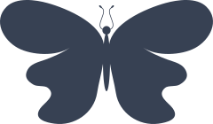 Compassionate Wavy Butterfly Sticker
