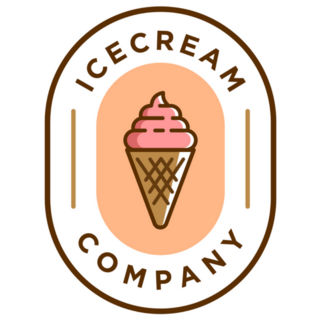 Compay Ice Cream Scoop Sticker