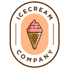 Compay Ice Cream Scoop Sticker
