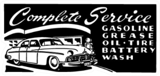 Complete Service - Retro Ad Mechanic Sticker