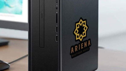 Computer Tower Logo Sticker