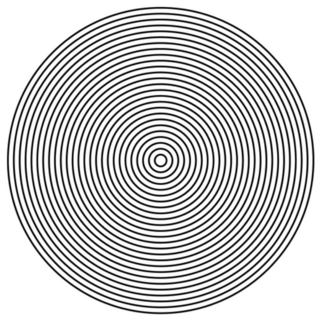 Concentric Circle Sticker