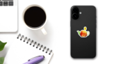 Concept Apple Tea Pot Sticker on a Phone (New) example