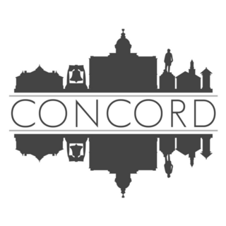 Concord New Hampshire Usa Skyline Sticker