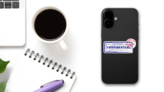 Confidential Ink Stamps Legal Sticker on a Phone (New) example